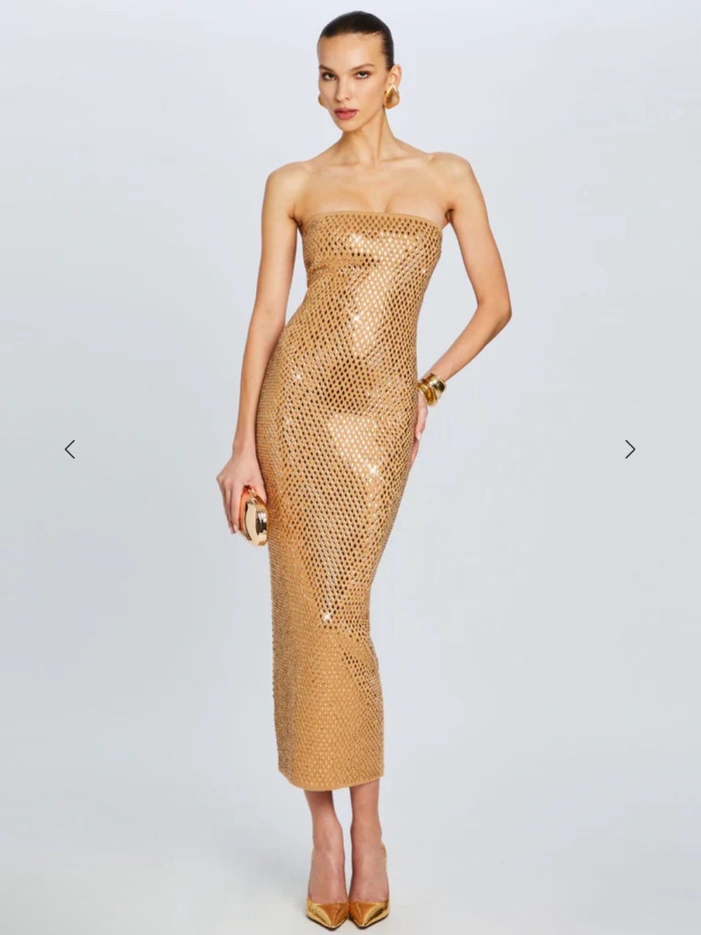 RETROFETE BOA EMBELLISHED KNIT DRESS XS $698